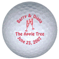 barry & diana golf ball print