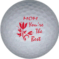 mom ur the best golf ball print