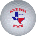 lone star state golf ball print